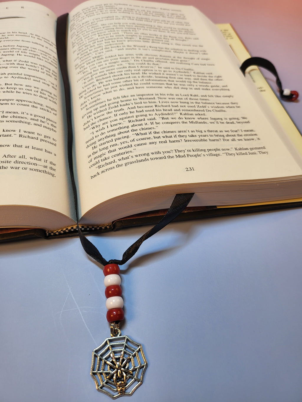 Spider Web Bookmark
