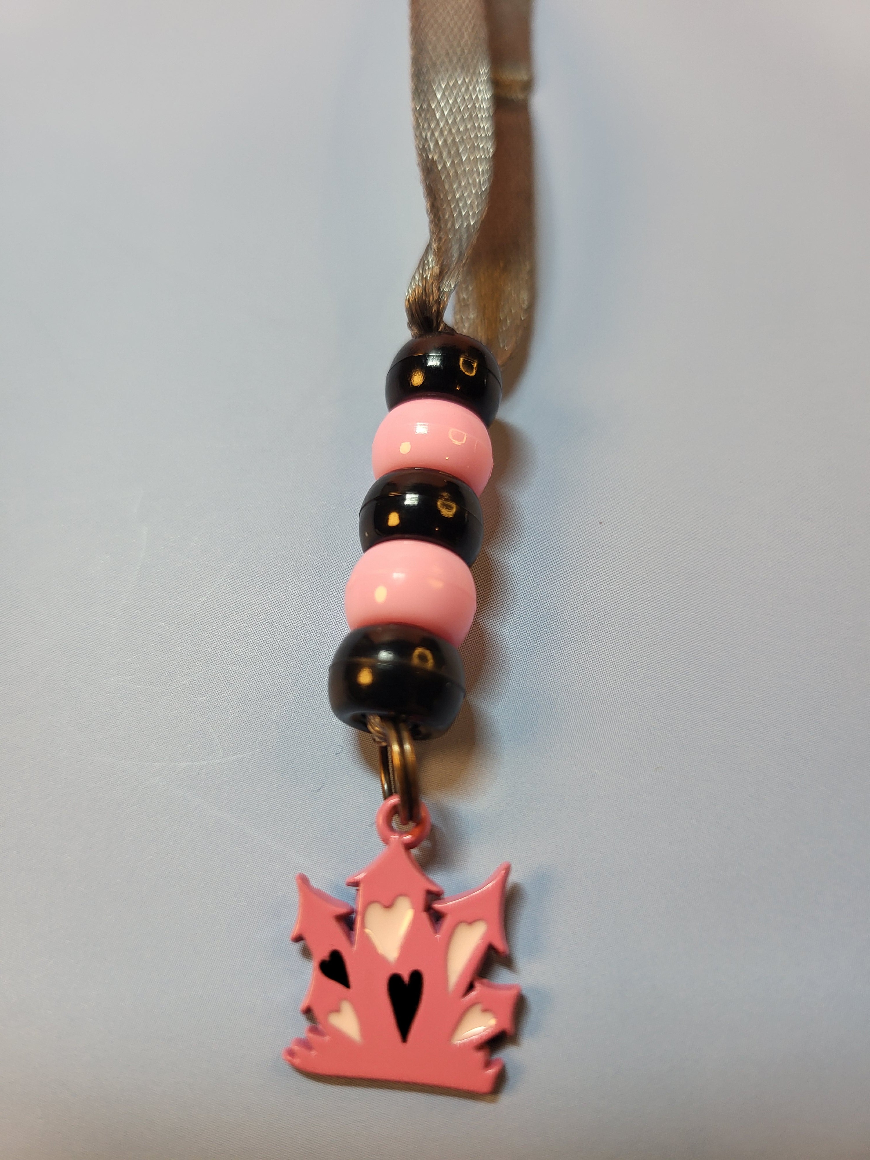 Pink Haunted House Bookmark