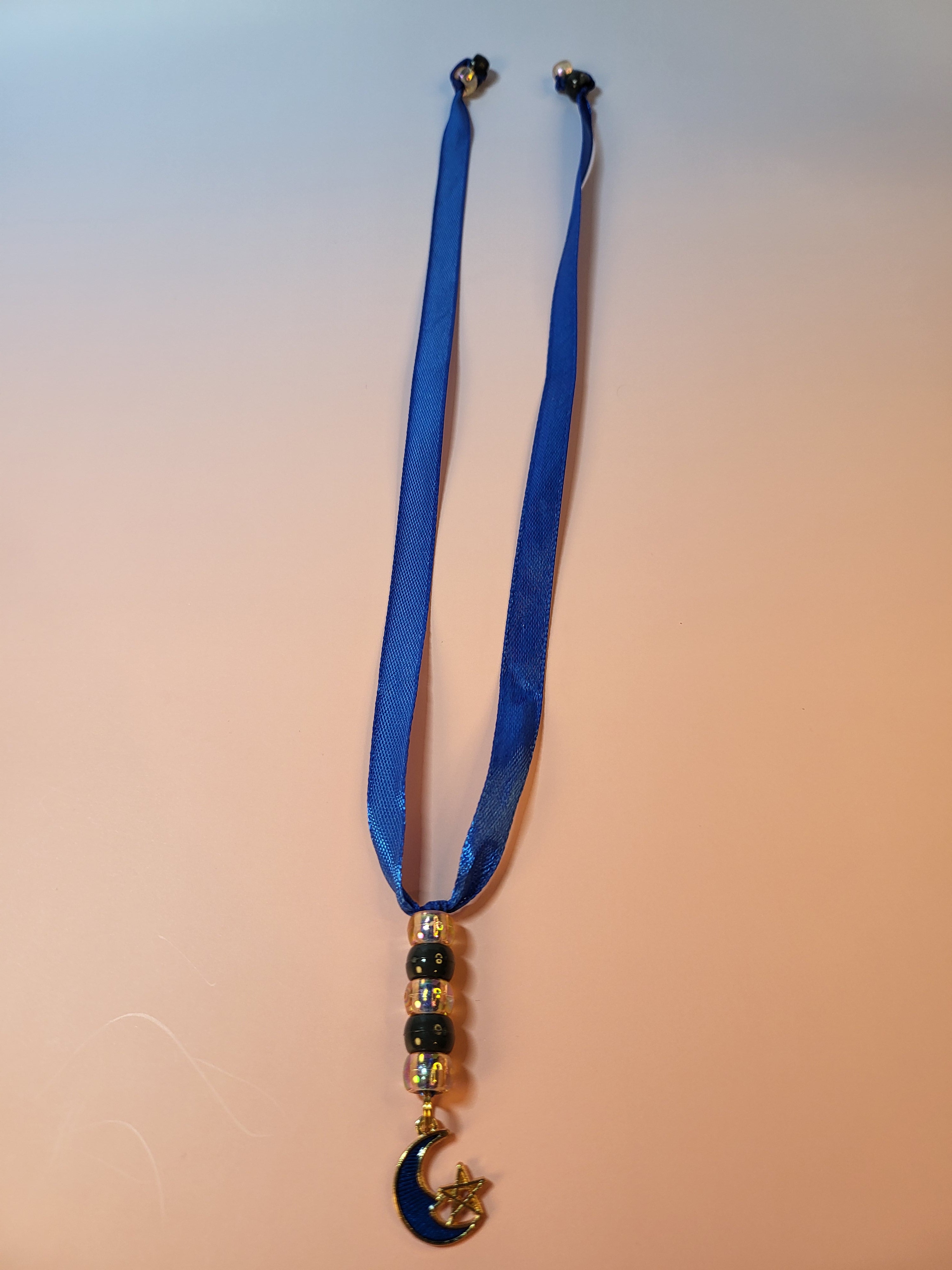 Blue Crescent Moon and Gold Star